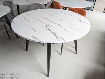 Used 1200mm matt marble effect table