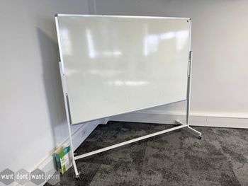 Used large whiteboard on wheels