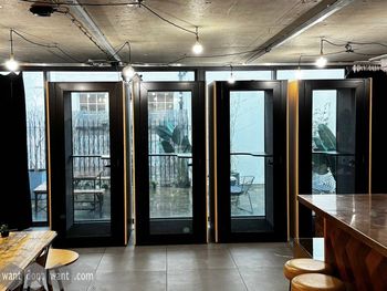 Used Martela SONO office pod by Martela in Black and Oak finish