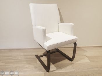 Used de Sede Switzerland Cream Leather Meeting Chairs with Arms 