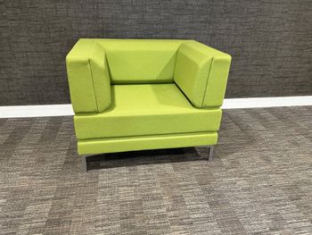 Used Ocee HenRay Green armchairs 