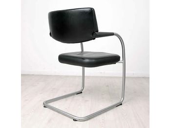 Rear view of the Vitra 'Visavis' chair as previously detailed.