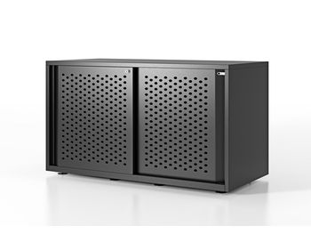 Bisley 'Glide' storage units available in various sizes with choice of plain, perforated or acoustic doors