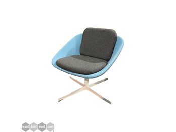 Used Ocee & Four 'Dishy' low-back swivel chair.