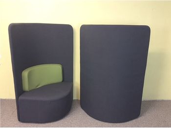 Further view of the Boss Design high-back 'Shuffle' chairs