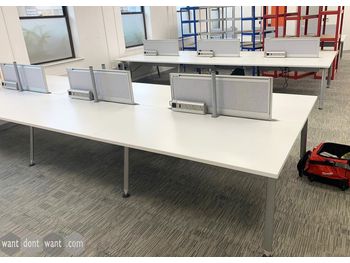 Used 1500mm Herman Miller Abak bench desks 