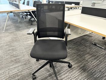 Used Senator 'Ecoflex' Operator Chairs in Black