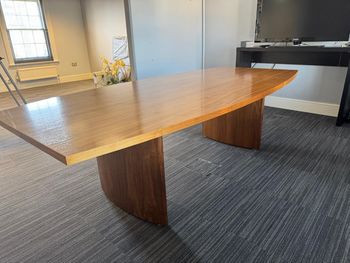 Used 2500mm veneer meeting table 