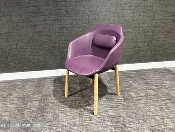 Used MDD 'Ultra' leather chairs in purple