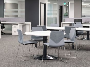 New Circular Table with Trumpet Base