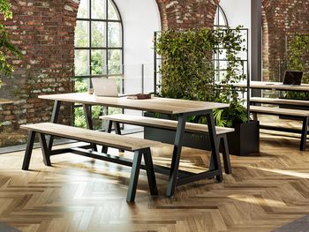 New Collaborative Table & Bench Sets (Also available separately)