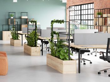 New Floor Planters with Steel Accessory Frame