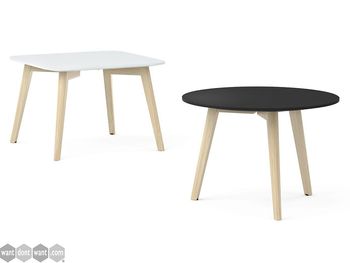 Brand New Square or Circular Coffee Tables with Stained Ash Legs