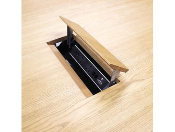 Further view of the 7015mm Vitra MedaMorph Boardroom table shown in the previous image.
