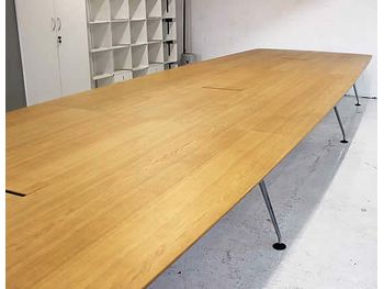 Further view of the 7015mm Vitra MedaMorph Boardroom table shown in the previous image.