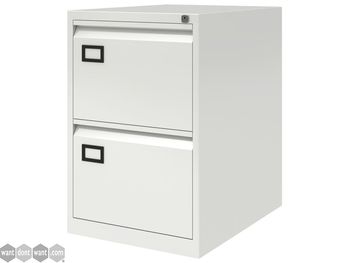 Brand New Bisley 2 Drawer Filing Cabinet - Choice of Finish