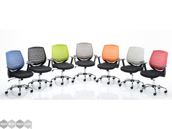 Modern task chair - Choice of Backrest Colour