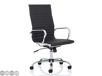 Brand New High Back Black Bonded Leather Executive Chair