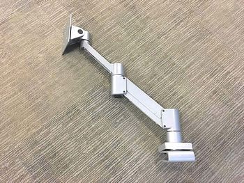 Silver Gas office monitor arms for slim desk tops