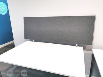 Used 1400mm Grey Fabric Desk Dividing Screens