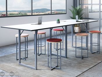 Brand new high poseur tables with choice of 12 frame colours