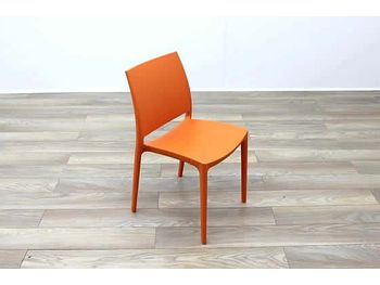 Brand New boxed stackable moulded plastic chairs available in various colours.