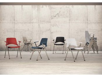 Modern adaptable stacking/training chairs