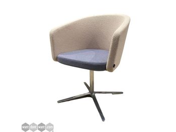 Used Bene 'Club' chair with polished aluminium base.
