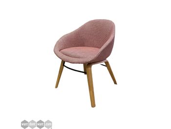 Used lounge/breakout chairs with wooden legs.