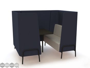 Brand New High Back Meeting Booth - Many Size and Fabric Options Available