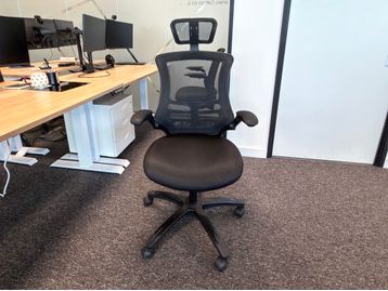 Used operator chair with headrest