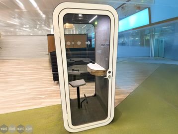 Refurbished Framery O acoustic pod with petrol blue matt exterior - 12 month warranty