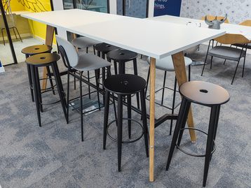 Used 2200mm High Table with Wooden Legs