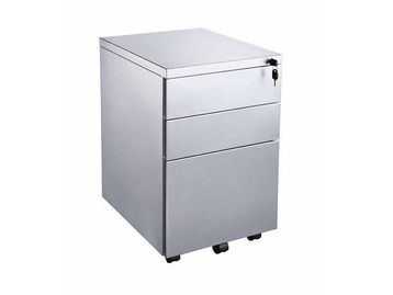 Brand new silver 3-drawer locking mobile pedestals from stock - fantastic price!
