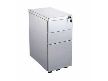 Brand new slim silver 3-drawer locking mobile pedestals from stock - fantastic price!
