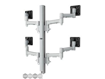 Brand new quad mount on on tall post with 10 year warranty - Available in black, white and silver!