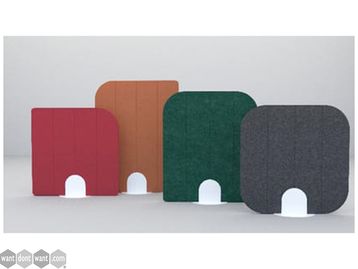 New freestanding acoustic screens with choice of colour 
