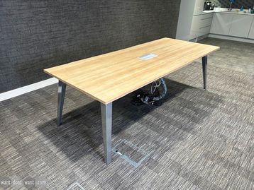 Used 2400mm Elite meeting table with power