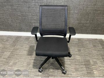 Used Steelcase 'Think' Task chairs in black