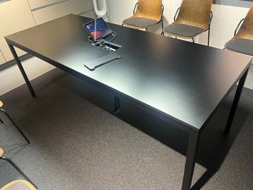 Used 2000mm black Icons of Denmark ‘Kant’ meeting table