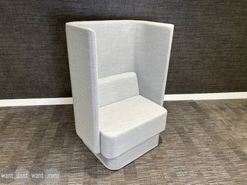 Used Naughtone Pullman chair in grey 