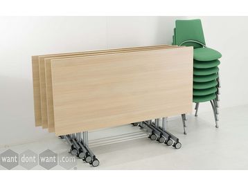 Brand new Flip Top Folding Tables with Casters