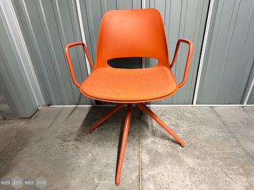 Used Boss Design saint chair with upholstered seat 