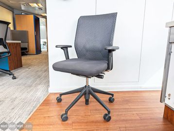 Used Vitra ID dark mesh chair 