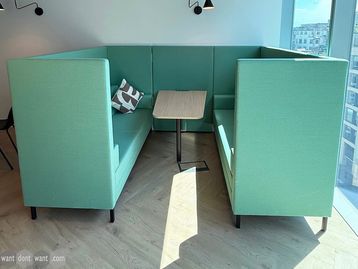 Used Senator sofa booth with table 