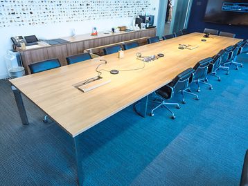 Used 6000mm Brunner Boardroom Table with Power 