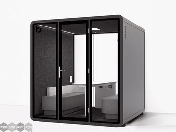 New 4-person acoustic pods class A rated to ISO's 23351-1!