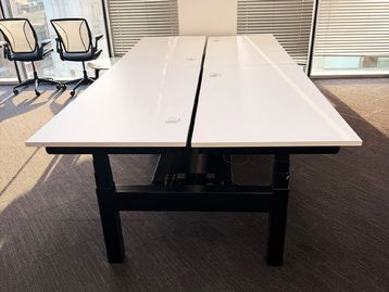 Used 1600mm Staverton CL SOS Double Sit-Stand Bench Desks 
