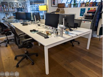 Used Dynamobel white bench desks