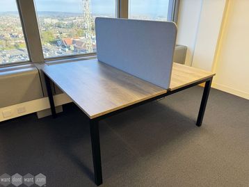 Used 1400mm back-to-back bench desk 